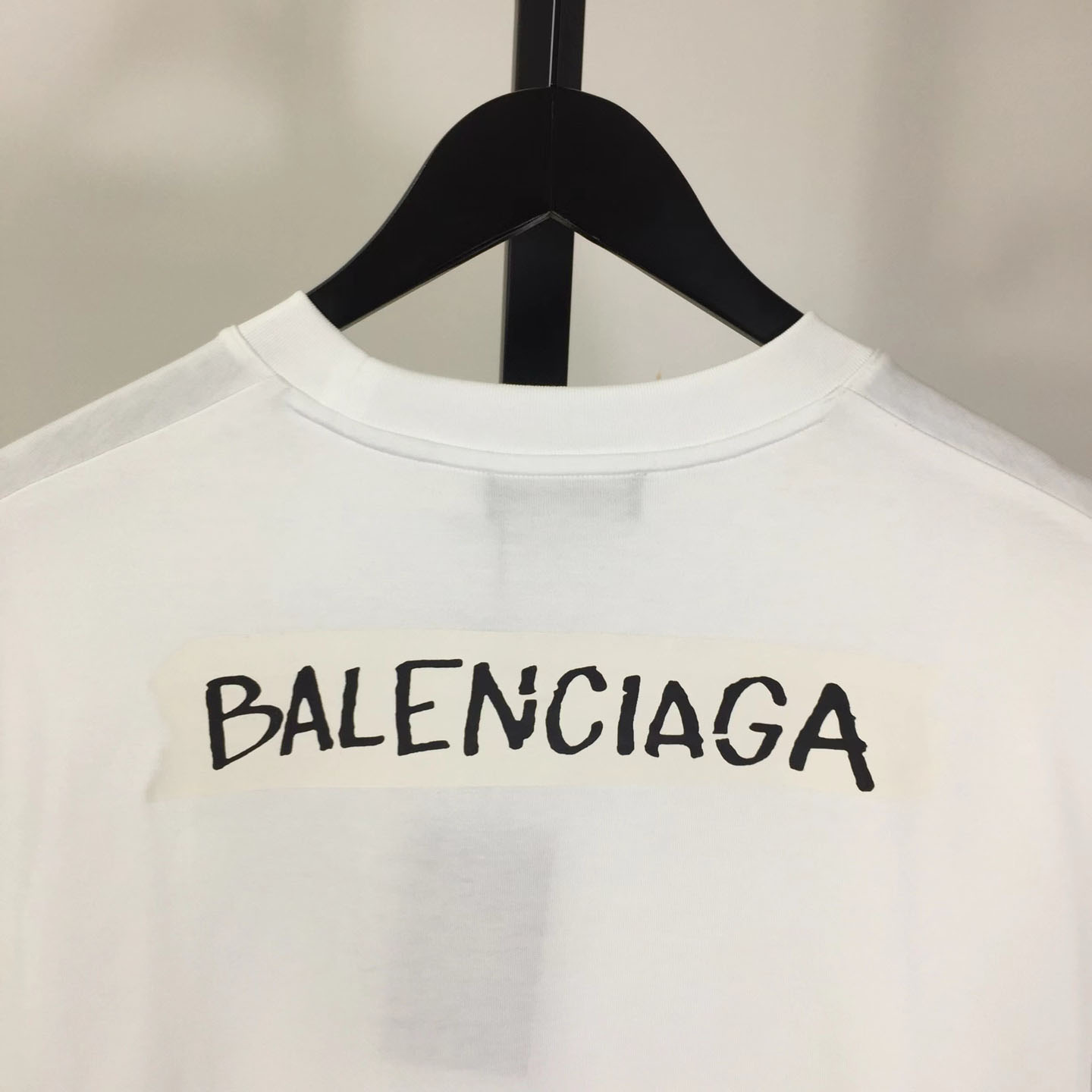 Balenciaga Logo Printed Crewneck T-Shirt - FashionPlug
