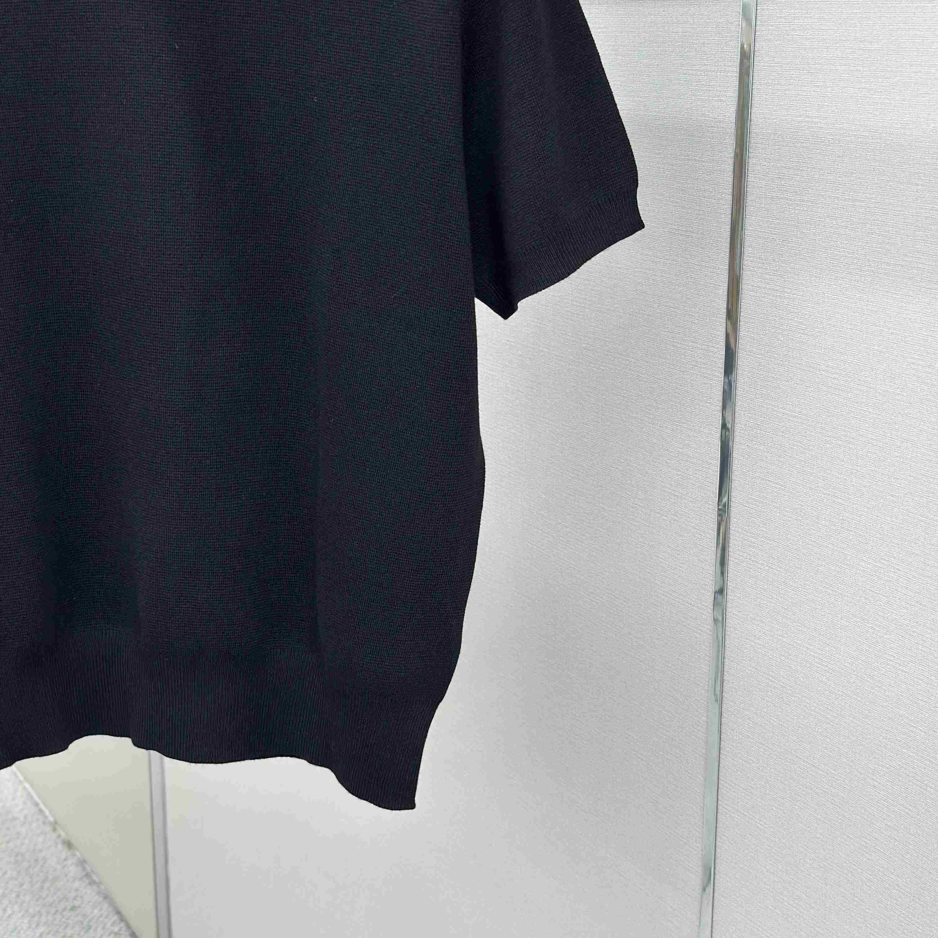 Gucci Silk Cotton Knit T-shirt With Intarsia - FashionPlug