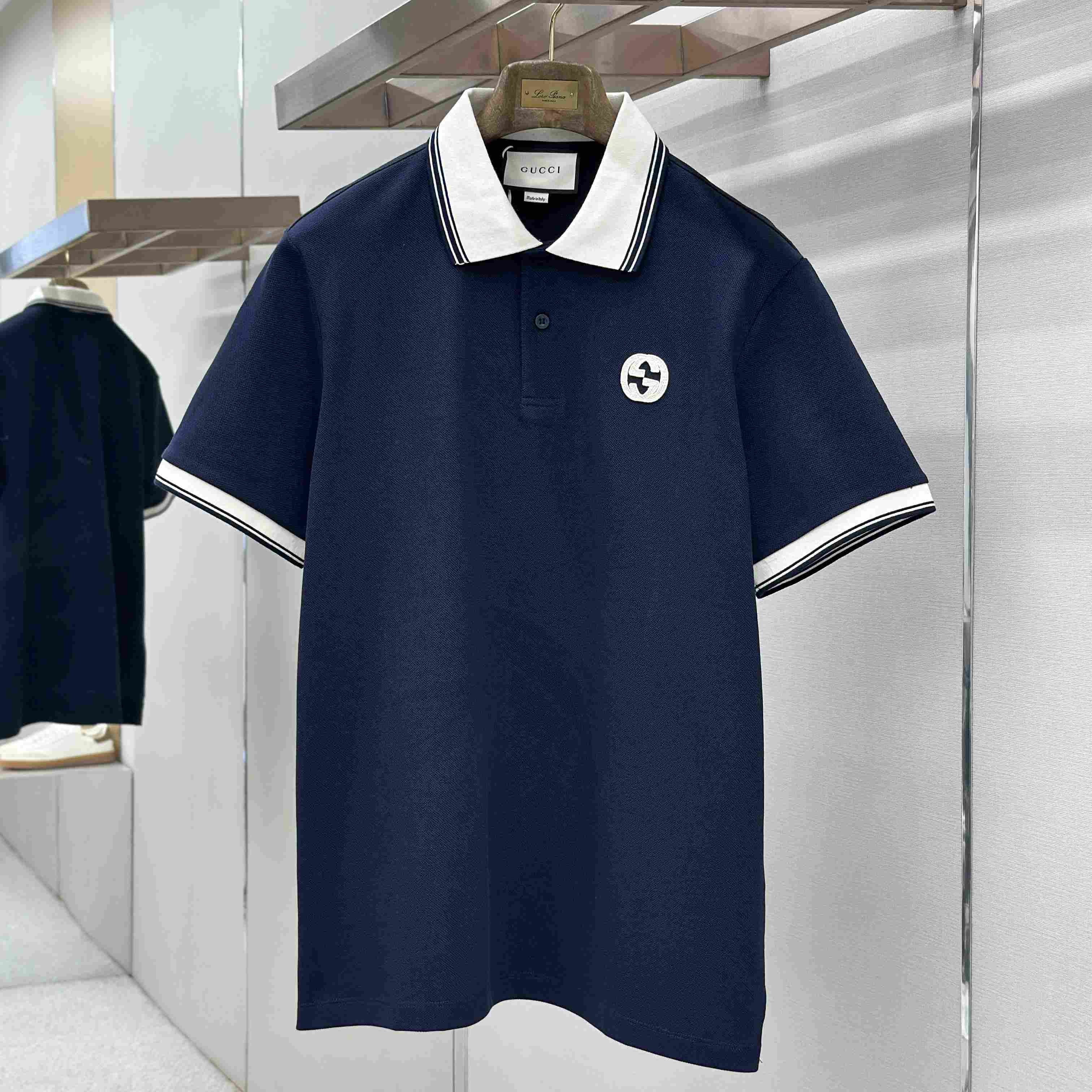 Gucci Interlocking G Piqué Polo Shirt - FashionPlug