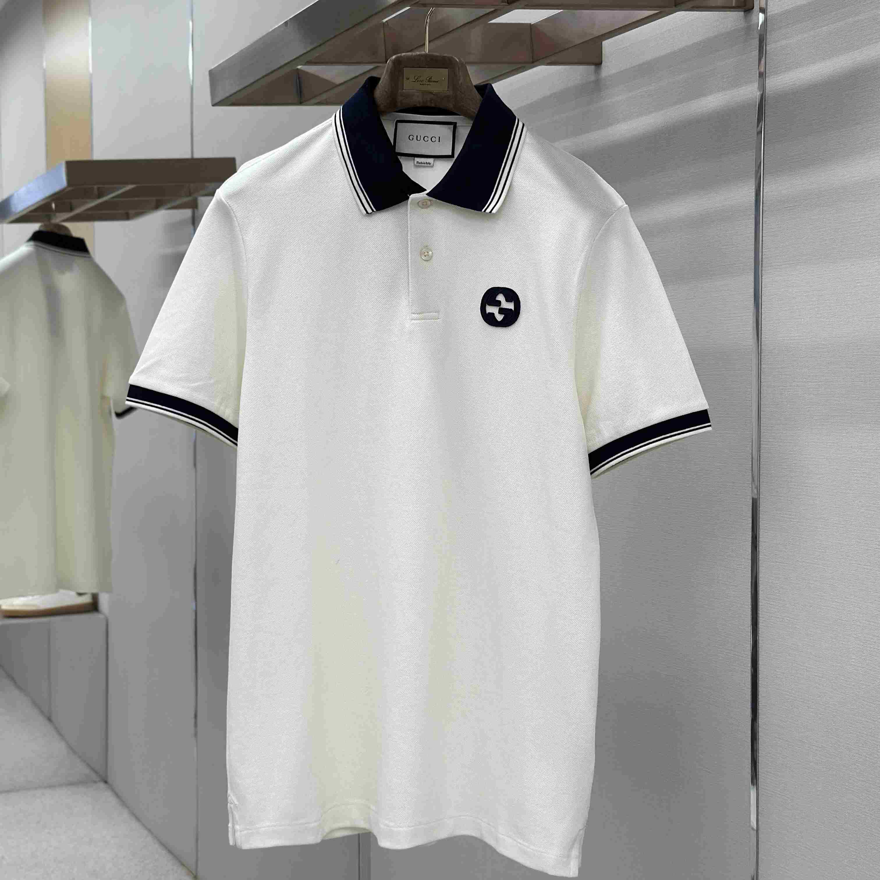 Gucci Interlocking G Piqué Polo Shirt - FashionPlug
